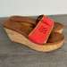 Coach Shoes | Coach Platform Cork Slides 9.5 | Color: Brown/Pink | Size: 9.5