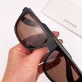 Gucci Accessories | Gucci Gg1039s 003 Sunglasses Aviator Black Red Brown Men | Color: Black/Brown | Size: 58/16/145