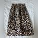 J. Crew Skirts | J. Crew Cheetah Print Skirt Ankle Length Slid Open On Both Sides | Color: Black/Brown | Size: 2t