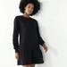 Nine West Dresses | Nine West Black Drop Waist Flounce Shirt Dress Fleece Women Small Itm375 | Color: Black | Size: S