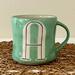 Anthropologie Kitchen | Anthropologie Colorway Monogram Inital "A" Mug Hand Painted 14 Oz | Color: Green | Size: Os