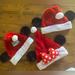 Disney Accessories | Disney Mickey & Minnie Santa Hats Adult Size | Color: Red | Size: Os