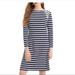 J. Crew Dresses | J Crew 365 Navy White Stripe Knit Long Sleeve Dress Xs | Color: Blue/White | Size: Xs