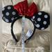 Disney Accessories | Genuine Disney Minnie Mouse Ears | Color: Black/Red | Size: Os