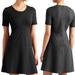 Athleta Dresses | Athleta En Route Ponte Knit Fit & Flare Short Dress | Color: Black | Size: S