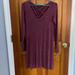 American Eagle Outfitters Dresses | Burgundy American Eagle Long Sleeve Dress | Color: Red | Size: Xs