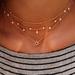 Free People Jewelry | Gold Star Multi-Layer Necklace | Color: Gold | Size: Os