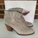 Jessica Simpson Shoes | Jessica Simpson Women’s Yvette Gray Leather Block Heel Ankle Boots Us 8.5 M | Color: Gray | Size: 8.5