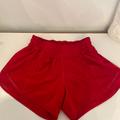 Lululemon Athletica Shorts | Never Worn Red Lululemon Shorts Size 4 Tall! | Color: Red | Size: 4
