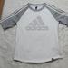 Adidas Tops | Adidas Three Quarter Shirt (Size M) | Color: Gray/White | Size: M