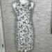 Athleta Dresses | Athleta Gray Print Knit Sleeveless Dress Size M | Color: Gray | Size: M