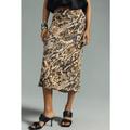 Anthropologie Skirts | By Anthropologie Slip Skirt Brown Snake Skin Animal Print - Medium | Color: Brown/Tan | Size: M