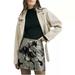 Free People Skirts | Free People Women's Skinny Sequin Studded Mini Skirt Camo Size 10 F19r08506 New | Color: Black/Silver | Size: 10