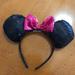 Disney Accessories | Disney Mini Ears With Bow | Color: Black/Pink | Size: Os