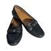 Coach Shoes | Coach Fortunata Black Soft Leather Loafer Navy W/Iconic Coach Emblem Size 7b. | Color: Black | Size: 7b