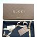 Gucci Accessories | Gucci Logo Chains Color-Block Black Beige Silk Scarf With Gucci Gift Box | Color: Black/Tan | Size: Os