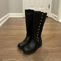 Michael Kors Shoes | Michael Kors Tall Black Boots Size 4 Kids | Color: Black | Size: 4bb