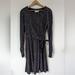 Anthropologie Dresses | Anthropologie Saturday Sunday Nova Tie Waist Dress Heathered Grey S Small | Color: Black/Gray | Size: S