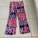 Lilly Pulitzer Pants & Jumpsuits | Lilly Pulitzer Cambridge Palazzo Pant Bright Navy For The Halibut M | Color: Blue/Red | Size: M