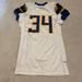 Under Armour Shirts | Men Large Football Jersey- Blue And White #34: Used | Color: Blue/White | Size: L