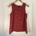 Michael Kors Tops | Gorgeous Michael Kors Tank Blouse With Gold Zipper On Back Size Small | Color: Gold/Red | Size: S