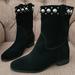 Michael Kors Shoes | Michael Kors Hayes Genuine Black Suede Studded Booties | Color: Black | Size: 7.5