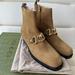 Gucci Shoes | New Gucci Tan Suede Chain-Link Ankle Boots Shoes Size 40 Cowboy Brown | Color: Brown | Size: 10