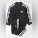 Adidas Matching Sets | Adidas Originals Velour Infant Tracksuit Set 3t | Color: Black/White | Size: 3years Old