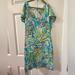 Lilly Pulitzer Dresses | Lilly Pulitzer Short Sleeved Dress Size Extra Small | Color: Blue/Green | Size: Xs