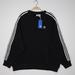 Adidas Tops | Adidas Women's Crew Neck Oversized French Terry Sweatshirt Black Size S | Color: Black/White | Size: S