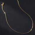Anthropologie Jewelry | Anthropologie 14k Gold Diamond Chain Necklace | Color: Gold/Silver | Size: Various