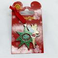 Disney Holiday | Disney World Pin Tinker Bell Christmas Ornament Naughty Nice Spinner New Nwt | Color: Green/Red | Size: Os