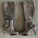 Nine West Shoes | Euc - Nine West Suede Taupe Knee Boots | Color: Brown/Tan | Size: 6