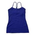 Lululemon Athletica Tops | Lululemon Power Y Tank Blue Stripes Size 6 | Color: Blue | Size: 6