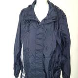 Adidas Jackets & Coats | Adidas Nylon Hoodie Size Medium M Zippered With Velcro Wind Guard Black White | Color: Black/White | Size: M