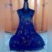 Free People Dresses | Free People Beaded/Sequin Dress With Straps 2 Layer. Barely Worn.Excellent Shape | Color: Blue | Size: S