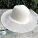 J. Crew Accessories | J Crew Beige White Sun Hat Nwt | Color: Cream/White | Size: Small/Medium