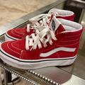 Vans Shoes | Kids Vans Sk8 Hi Shoe Red And White Size 12.5 | Color: Red/White | Size: 12.5b