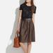 Madewell Skirts | Madewell Linen And Silk Striped Skirt 10 | Color: Black/Tan | Size: 10