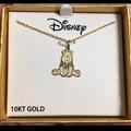 Disney Jewelry | 10k Solid Yellow Gold Winnie The Pooh Pendant Necklace | Color: Yellow | Size: 18”