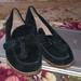 Kate Spade Shoes | Black Leather & Suede Kate Spade Loafers | Color: Black | Size: 9.5