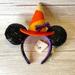 Disney Accessories | Disney Parks Purple Sequin Halloween Witch Headband | Color: Orange/Purple | Size: Os