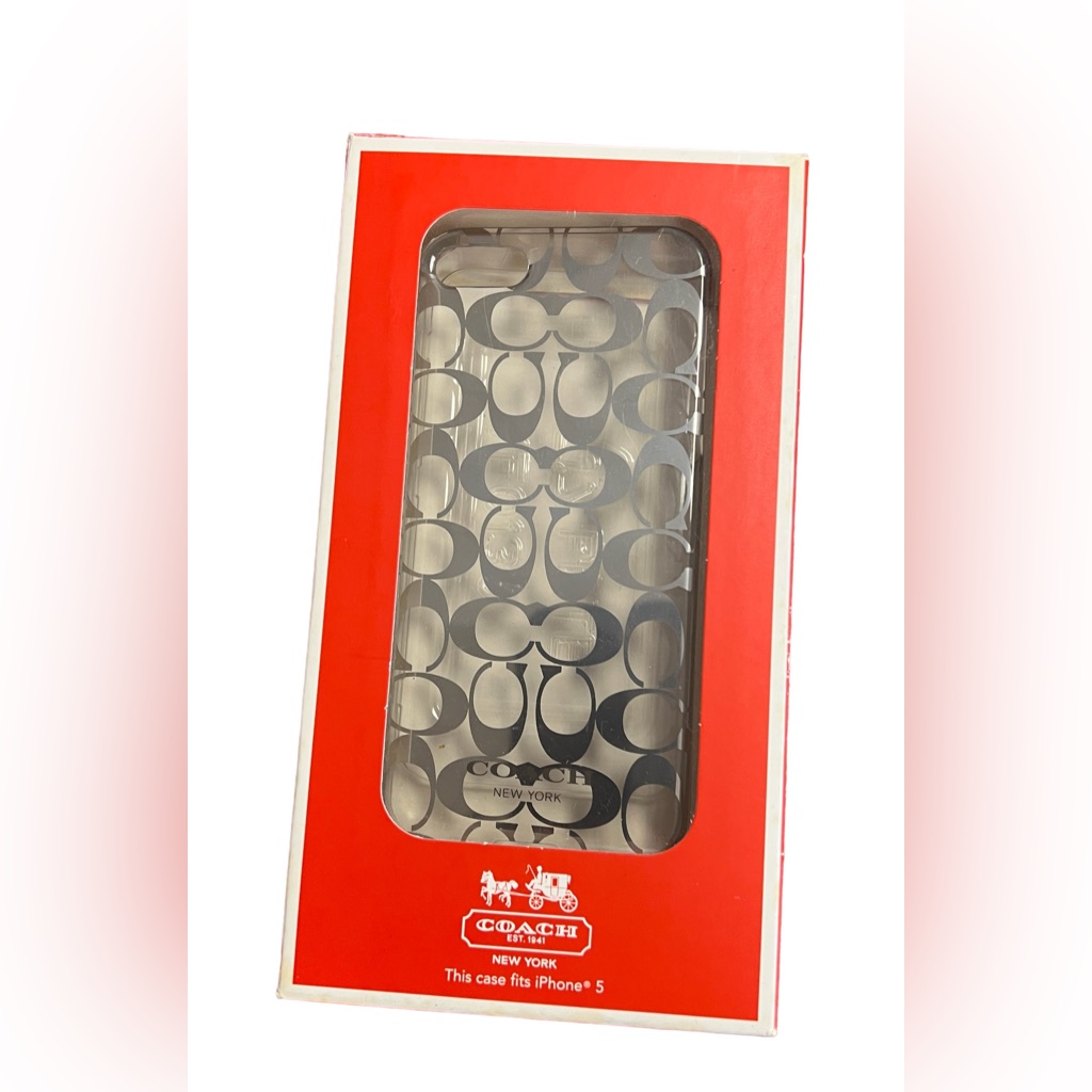 Coach Cell Phones & Accessories | Iphone 5 Coach Cellphone Case | Color: Silver | Size: Os