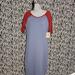 Lularoe Dresses | Lularoe Size Large. T-Shirt Dress Nwt | Color: Gray/Red | Size: L