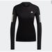 Adidas Tops | Adidas Running Tee Womens Aeroready Own The Run Long Sleeve Size X-Small | Color: Black | Size: Xs