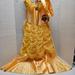 Disney Costumes | Belle Disney Princess Girls Costume 7-10 New Halloween Dressup | Color: Gold/Yellow | Size: Girls 7-10