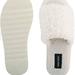 Nine West Shoes | Fuzzie Cozy Flat Slide Sandals Size 9m Ugg Style Winter Summer Shoes | Color: Silver/White | Size: 9