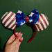 Disney Accessories | 4th Of July Minnie Ears | Color: Blue/Red | Size: Os