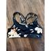 Athleta Intimates & Sleepwear | Athleta Floral Baja Blue Strappy Sports Bra Size Large | Color: Blue/White | Size: L