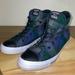 Converse Shoes | Converse X Woolrich Shoes Womens 6.5 Us Mens 4.5 Blue Green Plaid Wool All Star | Color: Blue/Green | Size: 6.5